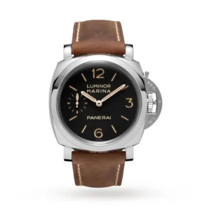 Panerai Luminor Men Automatic Black Calf Watch PAM00422