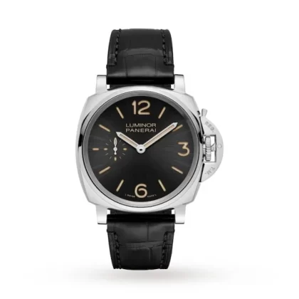 Panerai Luminor Due Men Automatic Black Alligator Watch PAM00676