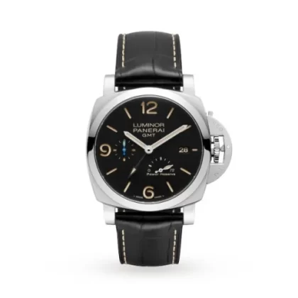 Panerai Luminor Men Automatic Black Alligator Watch PAM01321