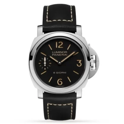 Panerai Luminor Men Automatic Black Calf Watch PAM00915