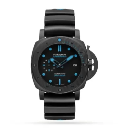 Panerai Submersible Men Automatic Black Rubber Watch PAM00960