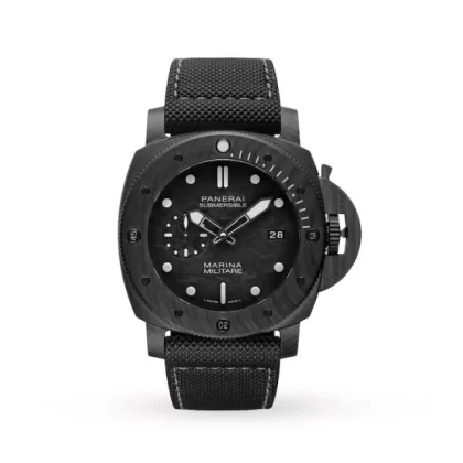 Panerai Submersible Men Automatic Black Rubber Watch PAM00979