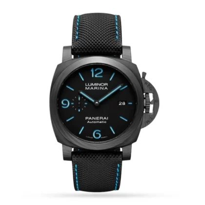 Panerai Luminor Men Automatic Black Fabric Watch PAM01661