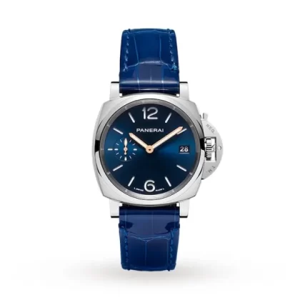 Panerai Luminor Due Unisex Automatic Blue Alligator Watch PAM01273