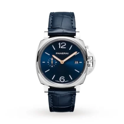 Panerai Luminor Due Men Automatic Blue Alligator Watch PAM01274