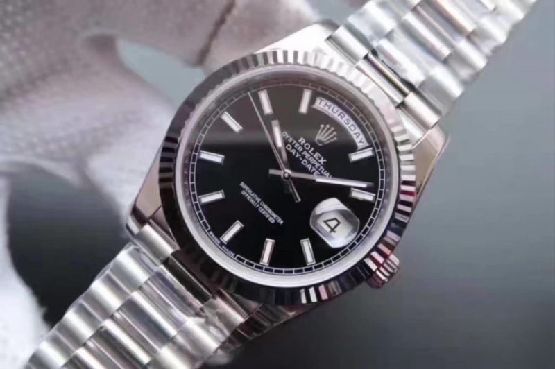 Rolex datejust ii black dial stainless steel 41mm swiss replica 126334.14