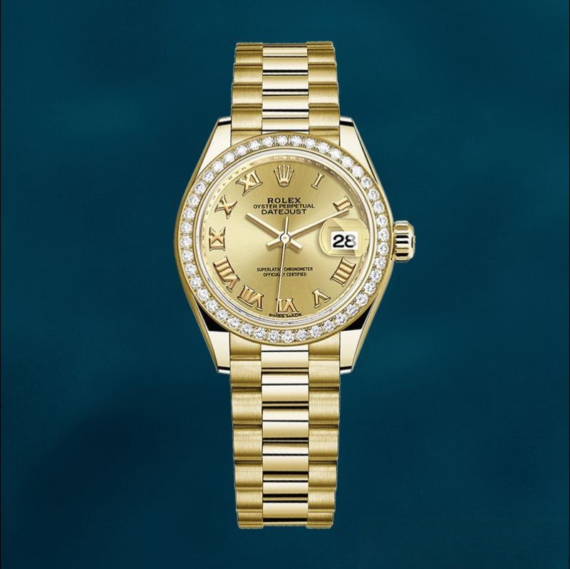 Rolex Datejust 28mm Ladies m279138rbr-0021 Watch President Bracelet