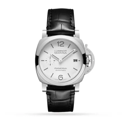 Panerai Luminor Men Automatic White Alligator Watch PAM01271