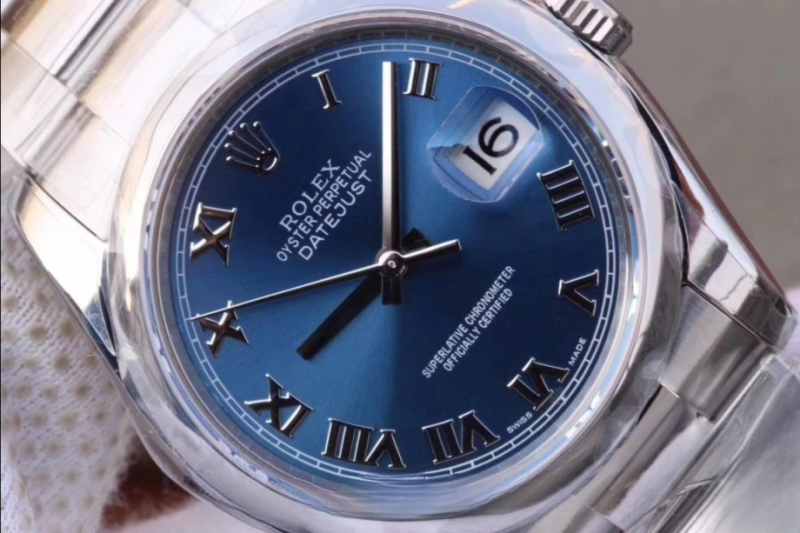 Rolex datejust blue dial scratch proof 36mm swiss replica 116234-0141