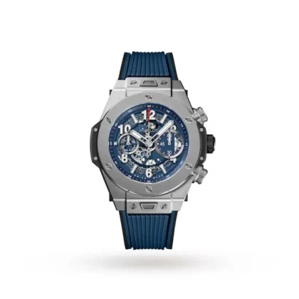 Hublot Big Bang Men Automatic Blue Rubber Watch 411.NX.5179.RX