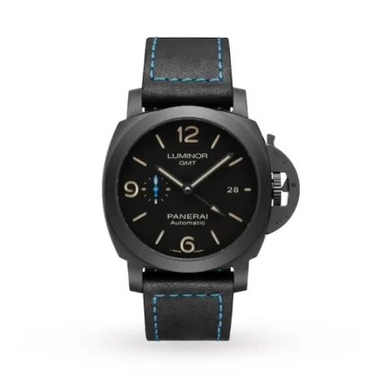 Panerai Luminor Men Automatic Black Calf Watch PAM01441