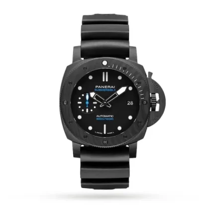 Panerai Submersible Men Automatic Black Rubber Watch PAM01231