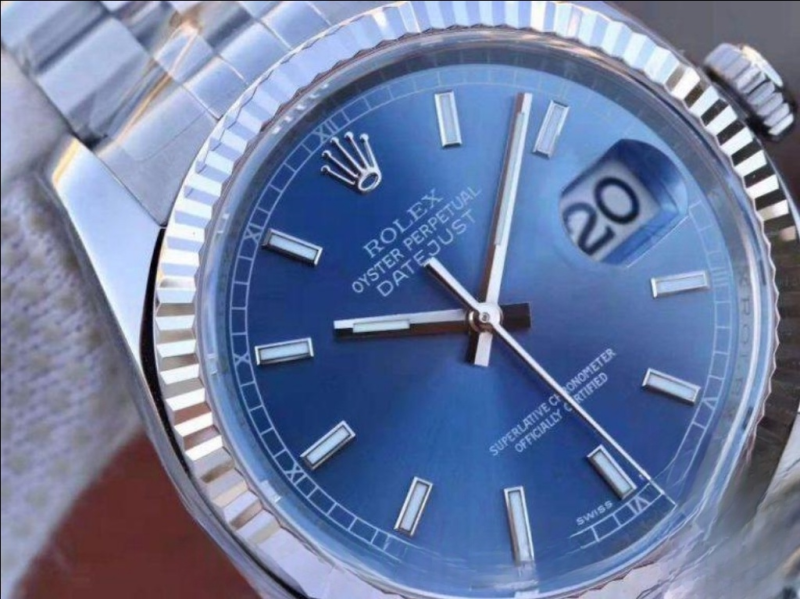 Rolex datejust blue dial stainless steel 36mm swiss replica m126334.0002