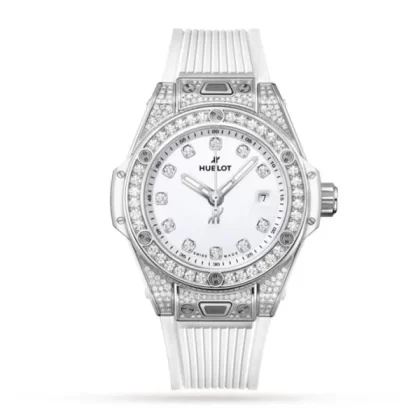 Hublot Big Bang Women Automatic White Rubber Watch 485.SE.2