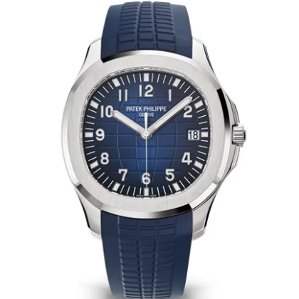 Patek Philippe Aquanaut Blue Dial & Strap White Gold 5168G-001