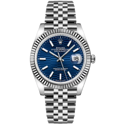 Rolex Datejust Blue Fluted Motif Dial 36mm 126234 (Jubilee)