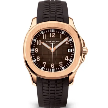 Patek Philippe Aquanaut Date Brown Strap Rose Gold 5167R-001