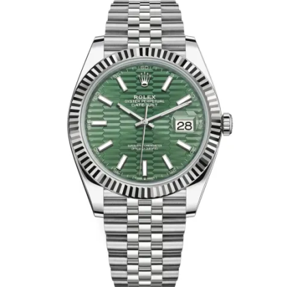 Rolex Datejust 126334 41mm Green Fluted Motif (Jubilee)