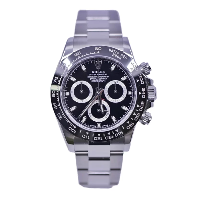 ROLEX COSMOGRAPH DAYTONA BLACK DIAL STAINLESS STEEL 40MM SWISS REPLICA M116500LN-0002