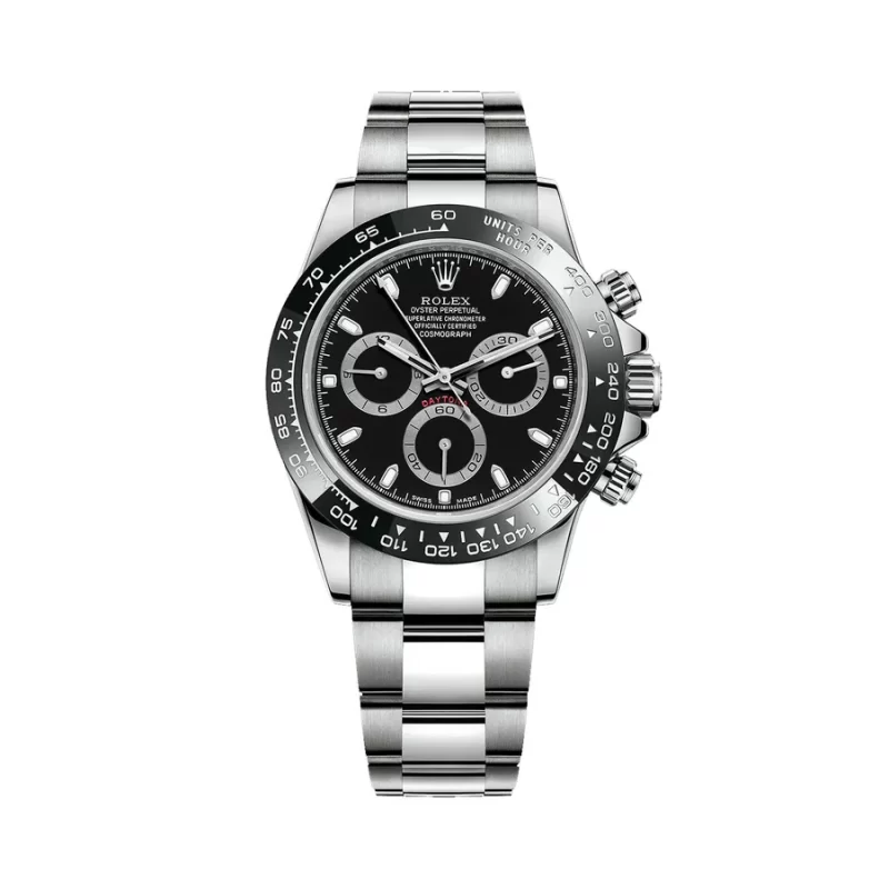 ROLEX COSMOGRAPH DAYTONA BLACK DIAL STAINLESS STEEL 40MM SWISS REPLICA M116500LN-0002