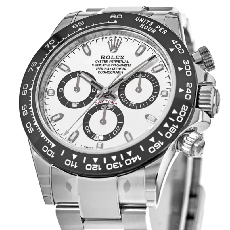 ROLEX COSMOGRAPH DAYTONA WHITE DIAL SCRATCH PROOF 40MM SWISS REPLICA M116500LN-0001