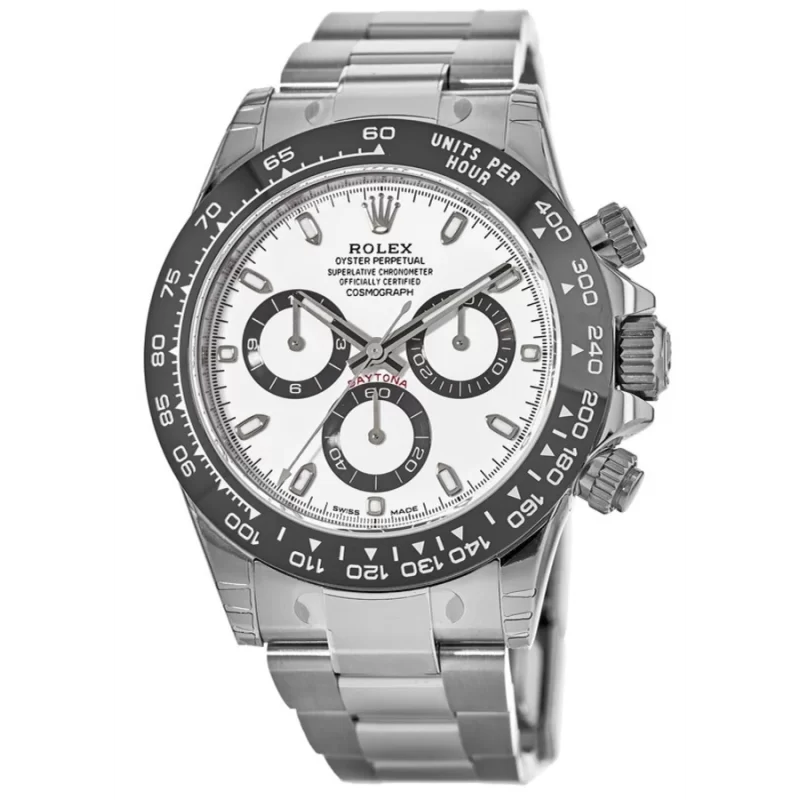 ROLEX COSMOGRAPH DAYTONA WHITE DIAL SCRATCH PROOF 40MM SWISS REPLICA M116500LN-0001